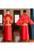 2017 Wu Qilong Liu Shishi Trung Quốc váy cưới hiển thị Wo chú rể men bánh mì nướng Tang phù hợp với mùa thu trang phục dân tộc