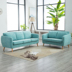 Nordic đơn giản sofa căn hộ nhỏ đơn đôi cửa hàng ba cho thuê căn hộ phòng ngủ vải có thể giặt ghế sofa - Ghế sô pha ghế sofa phòng ngủ Ghế sô pha