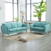 Nordic đơn giản sofa căn hộ nhỏ đơn đôi cửa hàng ba cho thuê căn hộ phòng ngủ vải có thể giặt ghế sofa - Ghế sô pha Ghế sô pha