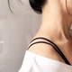 Hàn quốc phiên bản của các đồ lót màu đen đàn hồi dây đeo vai mỏng sexy bra dây đeo vai non-slip bra strap đẹp trở lại vô hình rộng móc Vai tráng