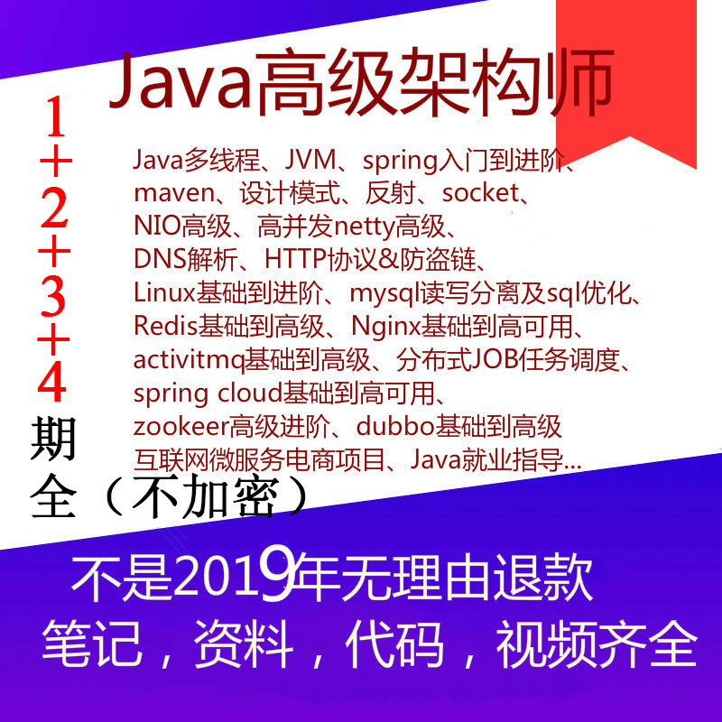 T1377 蚂蚁Java高级全栈架构师2019视频教程zookeeper/Spring boot clou-1