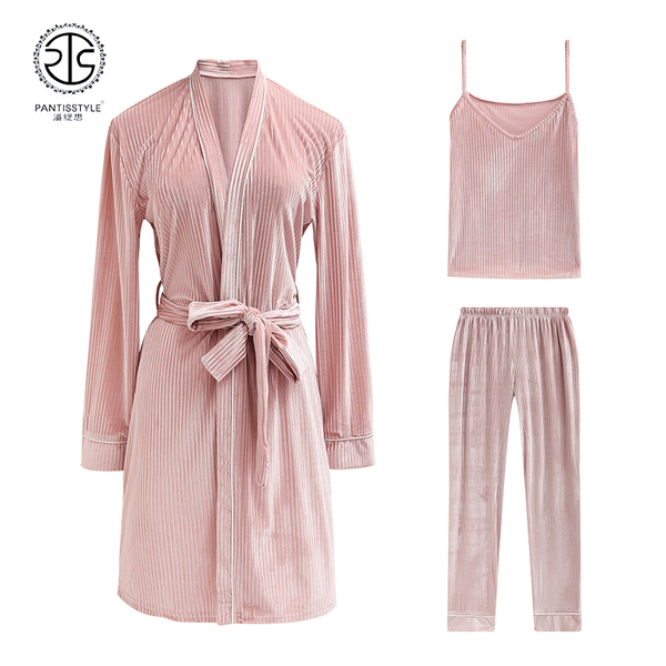 Imported hotel gown pajamas new autumn winter sexy