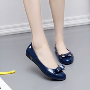 Giày đi mưa của phụ nữ nước ngoài thương mại Nhật Bản Hàn Quốc ống ngắn thời trang thấp với giày nước thấp để giúp giày nông miệng giày đi mưa đi mưa - Rainshoes