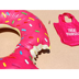Donut bơi vòng-INS-Lớn-Gửi chân đường kính 90cm phao bơi Cao su nổi