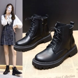 Martens, тонкие ботинки в английском стиле, универсальные короткие сапоги, коллекция 2023, в британском стиле, подходят для подростков, из натуральной кожи