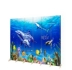 3D Dolphin Stereo Marine Aquarium Nhà hàng Trang trí hiên nhà Màn hình phân vùng vải di động - Màn hình / Cửa sổ