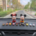 Sáng tạo trang trí xe phụ kiện xe hơi Mickey Minnie phim hoạt hình dễ thương con búp bê nhỏ xe trang trí xe nguồn cung cấp Ô tô nội thất Accesseries