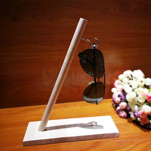 Девять -дефицитная креативная ML009 Solid Wood Simple Aslowes Lelfs Солнцезащитные очки подвесные витрины