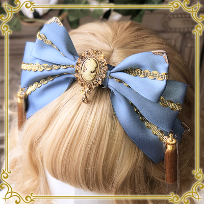 taobao agent [MAID] Original hand -made gorgeous gold -colored KC Flowing Soviet hair hoop