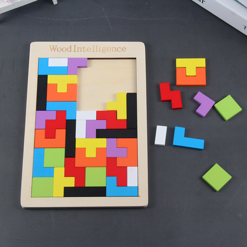 逸智乐玩俄罗斯方块积木宝宝拼图早教益智力开发玩具