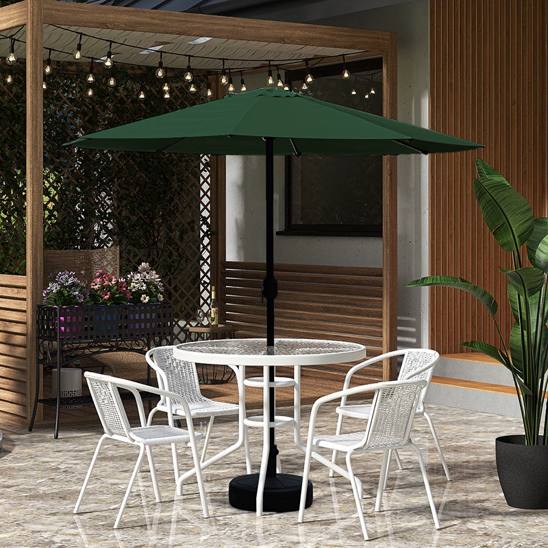 Bàn ghế ngoài trời, ban công nhỏ có ô, giải trí ngoài trời chống nắng sân vườn uống trà ngoài bàn cà phê 