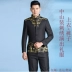 Trang phục mới của Trung Sơn Trang phục nam mỏng phù hợp với bộ đồ Master Master Lễ nghi Trang phục Điệp khúc Trang phục sân khấu - Suit phù hợp Suit phù hợp