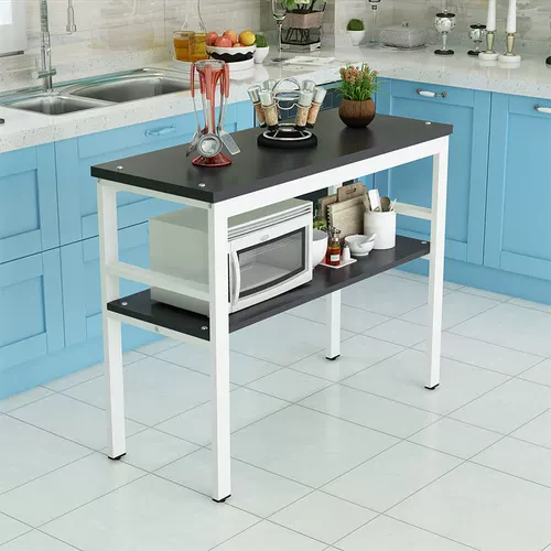 Простая и многофункциональная кухонная режущая стола с высоким содержанием столовой стойки приготовление пищи.