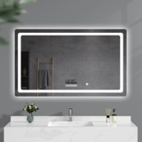 Туалет ванная зеркало Светодиодная лента в ванной под стену свет Противотуманный интеллект зеркало светящийся туалет с сенсорным экраном зеркало