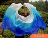 Живопод танцевальный шарф танцевальная рука пряжа исполнение упражнения с рукой шарф градиент цвет цвет шелк шарф бесплатная доставка