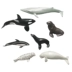 Mô phỏng thế giới đại dương mini động vật mô hình cá voi xanh sát thủ cá voi biển sư tử hải cẩu bộ quà tặng trẻ em nhỏ - Đồ chơi gia đình