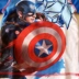 Xử lý mã hỏng bên ngoài m cậu bé anh hùng sắt áo tắm cho bé bộ đồ nước mùa hè áo thun ngắn tay Captain America - Đồ bơi trẻ em