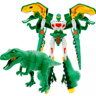 Mới lạ Heart Blast Dragon Chariot 2 Tyrannosaurus Chariot Biến dạng Robot Ngọn lửa Tyrannosaurus Dinosaur Egg Boy Đồ chơi - Đồ chơi robot / Transformer / Puppet cho trẻ em