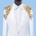 Trang phục nam lớn mới phù hợp với phù hợp với ca sĩ máy chủ trang phục sân khấu điệp khúc nghi lễ cho thấy ăn mặc bộ vest nam trẻ trung Suit phù hợp