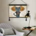 Ấn Độ phòng khách trang trí tranh ba bức tranh tường tấm thảm hiên sofa nền tường bức tranh bầu không khí tài sản cây voi bức tranh - Tapestry
