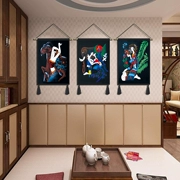 những bức tranh dân tộc Trung Quốc treo vải rèm vải nền ins thảm trang trí phòng ngủ phòng khách sơn trang trí nhà vẽ tranh tường trang trí - Tapestry
