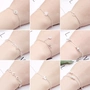 Mạ bạc Vòng Đeo Tay Nữ Sinh Viên Hàn Quốc Cá Tính Đơn Giản Vài Ngọt Ngào Bracelet Hàn Quốc Đính Trang Sức Phụ Kiện vòng ngọc bích