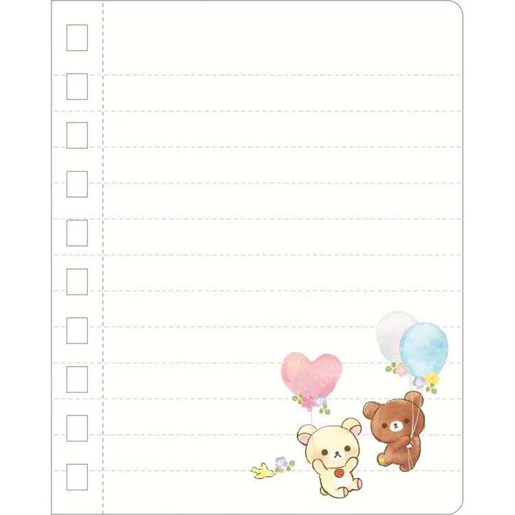 Spot японский подлинный San-X Rilakkuma Easy Bear White Bear встречает медового медведя неepad книги