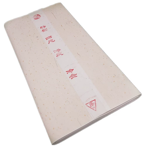 Сюаньская бумага четыре фута и шесть футов, Сюань Сюань, Полуджина, Половина, холодное золото и покрытие, приготовленная каллиграфия кисти, Французская картина