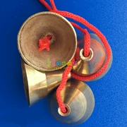 Nhạc cụ Orff cho trẻ em chạm vào chuông chạm vào chuông đôi chuông nhỏ chuông đồng nguyên chất chạm vào đồng hồ va chạm đồng hồ đồ chơi
