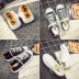 Ins siêu giày lửa nữ mùa hè Hàn Quốc chụp đường phố giày vải hoang dã giày trắng giày của phụ nữ sinh viên Harajuku giày thường
