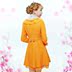 Pink Butterfly Love 2018 Xuân Mới Retro Ruffled Vòng Cổ Slim Áo len thắt lưng Áo khoác đính cườm 2278 những mẫu áo dạ đẹp Accentuated eo áo