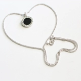 Цепочка, универсальное ожерелье, европейский стиль, простой и элегантный дизайн, серебро 925 пробы