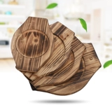 Бесплатная доставка изоляция деревянная доска технологий нагревание деревянная подушка Деревянная доска для барбекю каменная тарелка подушка для подушки квадратная деревянная подушка