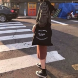 Брендовый тканевый мешок, шоппер, тонкая сумка на одно плечо, Южная Корея