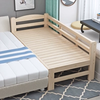 Современная простая и простая кровать для кровати с твердым деревом, сшивая маленькая кровать, расширенная экономика для взрослых, дети, дети и дети