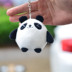 Giant Panda Plush Toy Doll Small Mini Doll Mặt dây túi dễ thương Keychain Wedding Sprinkle Wholesale - Đồ chơi mềm gau bong heo happy pig Đồ chơi mềm