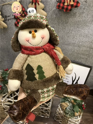 Экспорт иностранной торговли рождественские украшения поставляют Lei Feng Hat Santa Claus Smooth Coll Doll Doll Doll Рождественская украшения подарки