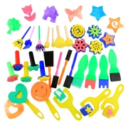 Trẻ em mẫu giáo của nguồn cung cấp bức tranh con lăn bàn chải bàn chải xốp bàn chải EVA bọt cọ xát đồ chơi graffiti
