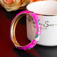 Old Bắc Kinh cloisonne vòng đeo tay trẻ em retro dân tộc nhỏ hoa kitten con kid bracelet dưới 10 tuổi vòng tay lv