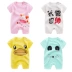 Sao Gan bé bé onesies mùa hè phần mỏng sơ sinh 3-6-9 tháng nữ bé bông quần áo 0-1 tuổi shop quan ao tre em dep Áo liền quần