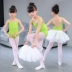Bắn xanh trẻ nhỏ Trung Quốc khiêu vũ mùa hè biểu diễn quần áo nữ sling thi thực hành quần áo gạc thể dục ba lê - Trang phục trang phuc bieu dien Trang phục