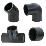 Аксессуары для труб PE 110 Пара регистрационных деталей Блок 45 градусов 90 градусов локоть 75160, 200 равный диаметр 315 разъем