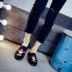 Old Bắc Kinh giày mùa xuân và mùa hè giày đơn xã hội giày giày thêu thấp phong cách Trung Quốc giày vải giày của nam giới peas giày