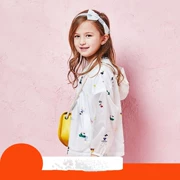Trẻ em 2019 hè mới mặc ngoài trời áo trùm đầu quần áo da điều hòa - Quần áo ngoài trời cho trẻ em