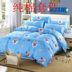 Bông Ultraman Boy Quilt Sheets Trẻ Em Ba-Piece Cotton Phim Hoạt Hình Giường Bốn mảnh Tuyết Phụ Nữ Da Trắng Bộ đồ giường bốn mảnh