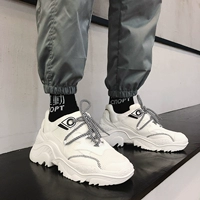 Высокая спортивная белая обувь на платформе, 2019, популярно в интернете