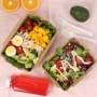 Hộp ăn trưa dùng một lần hộp cơm trưa hộp sushi hộp salad hộp ăn trưa takeaway giấy kraft hộp cơm trưa hộp cơm trưa hộp đóng gói - Hộp cơm điện sưởi ấm hộp hâm cơm