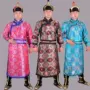 Áo choàng Mông Cổ thời trang nam trang phục nam Quần áo Mông Cổ nam Cuộc sống Mông Cổ mặc trang phục biểu diễn dài phần Mông Cổ hàng ngày - Trang phục dân tộc sườn xám đẹp