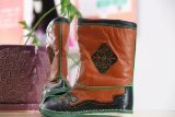 Daur Hand -Made Pure Leather Emlemproadery Boots