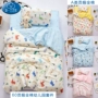 Lớp A 60 Satin satin cotton mẫu giáo chăn trẻ em cũi trẻ em cotton ba mảnh set Nap quilt - Quilt Covers chăn cotton